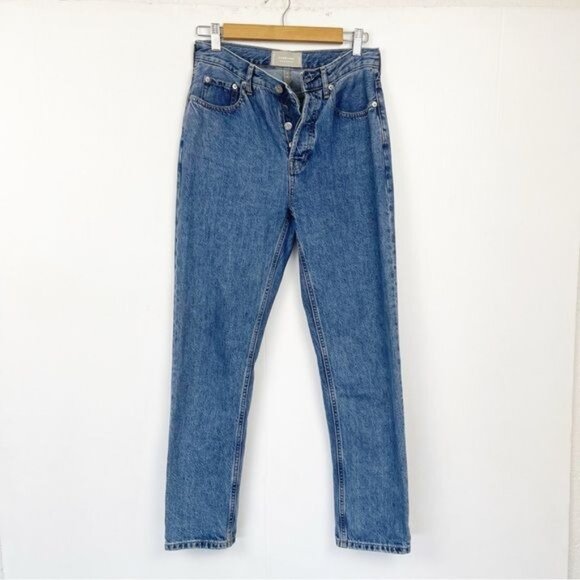 EVERLANE 90's cheeky jeans high waisted size 25 - Picture 3 of 10